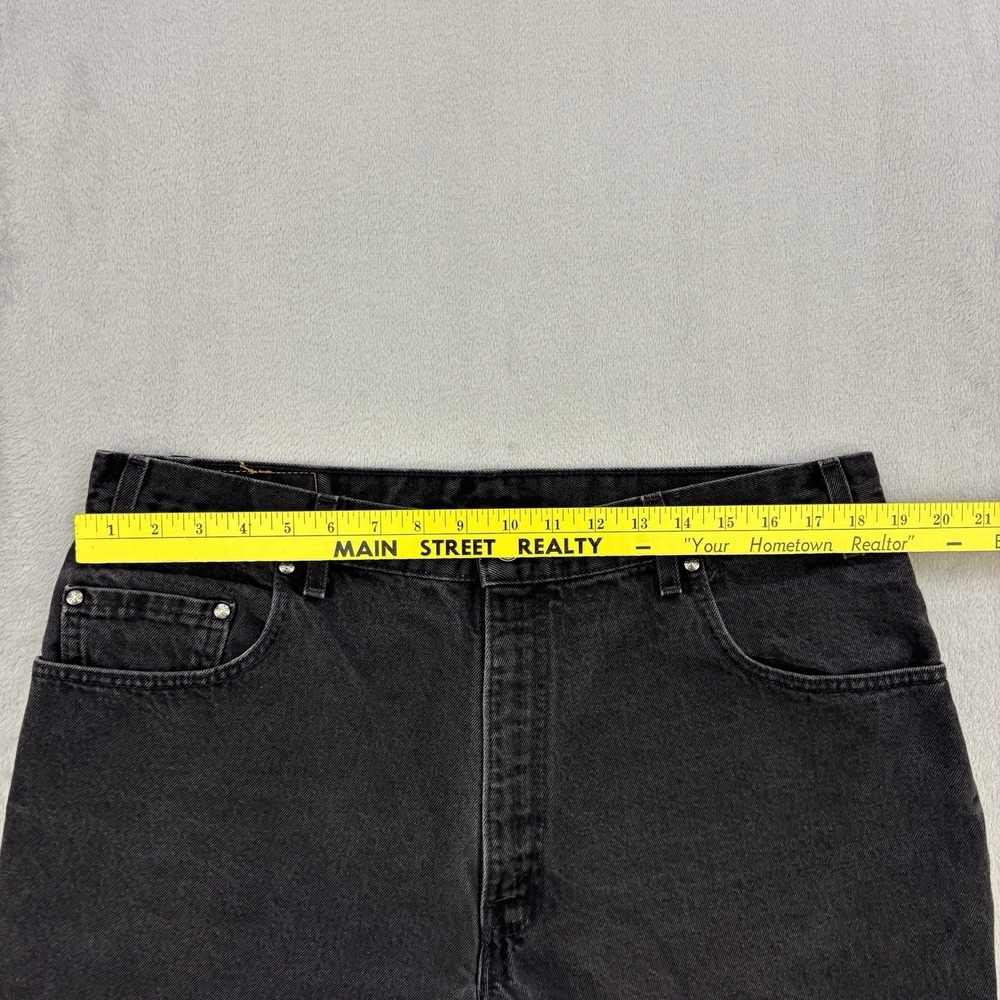 Vintage Levis Jeans Mens 36x30 Black Denim 545 90s Loose Tapered Made In USA - Picture 10 of 16